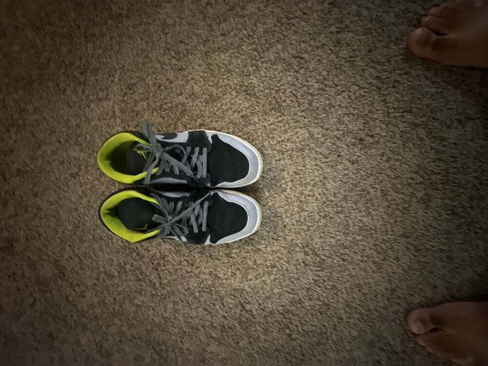 Nike Air Jordan 1 Low Size 13 Venom Green Suede Sneakers